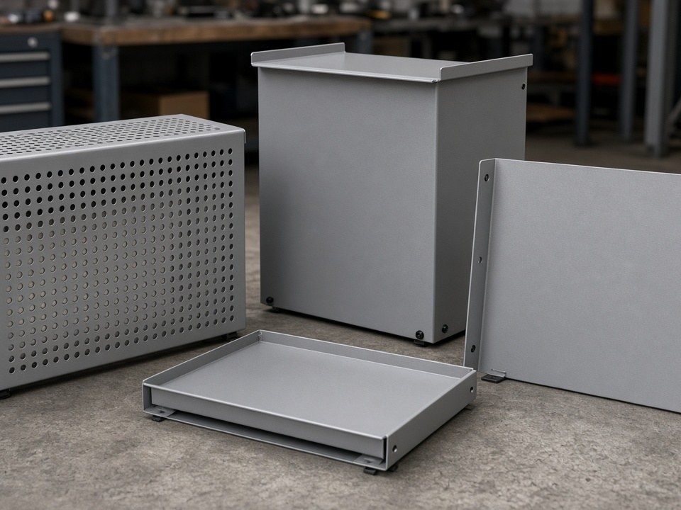 Custom-fabricated machinery covers and protective panels